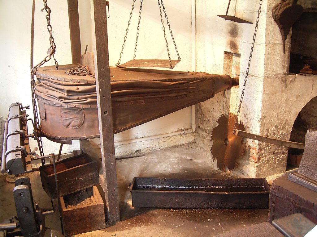 Photo of a preserved bakers bellows
